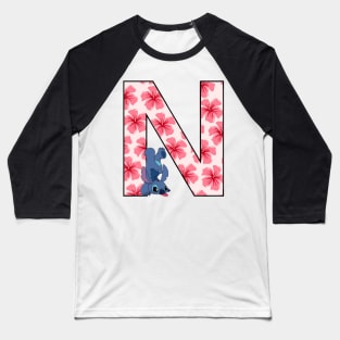 Stitch letter Baseball T-Shirt